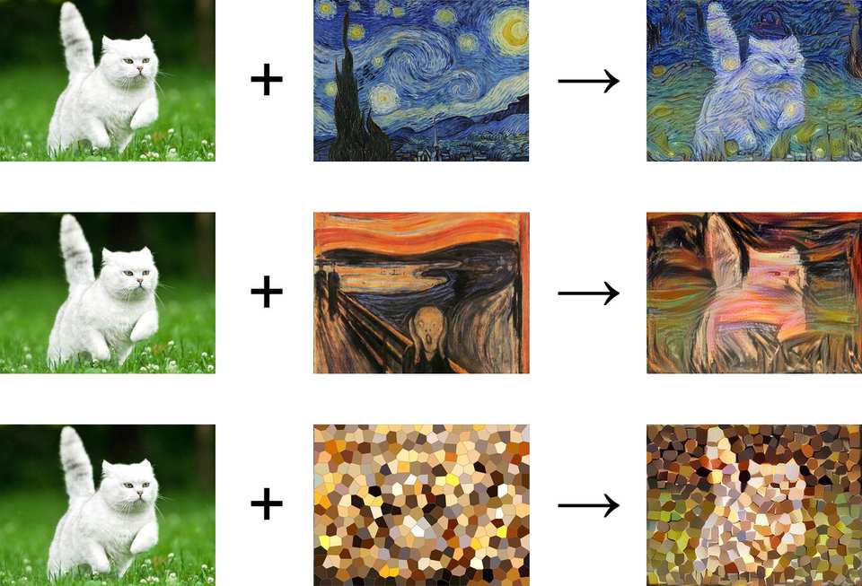 Transferência de Estilo Neural para geração de Arte